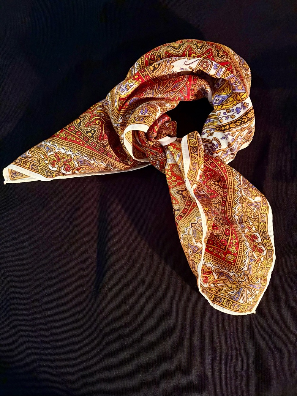 New Paisley Print Women's Scarf Made in Japan